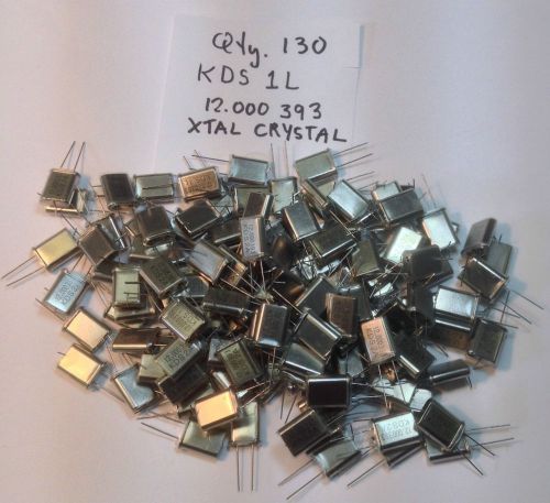 Lot of 130 Oscillator Crystals - XTAL KDS 1L 12.000393