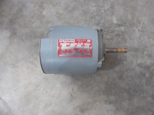 DELCO 3 PHASE 1 HP AC MOTOR - 2J1424ZAZ