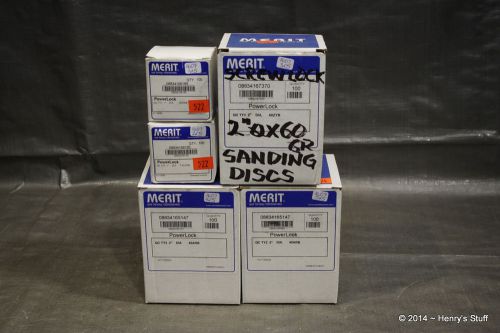 Merit Power Lock Sanding Disc Collection - 500 Units - NEW - SKU1607