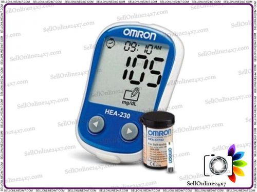Omron Blood Glucose Monitor HEA-230 with Mega Memory Use for Home And Clinic
