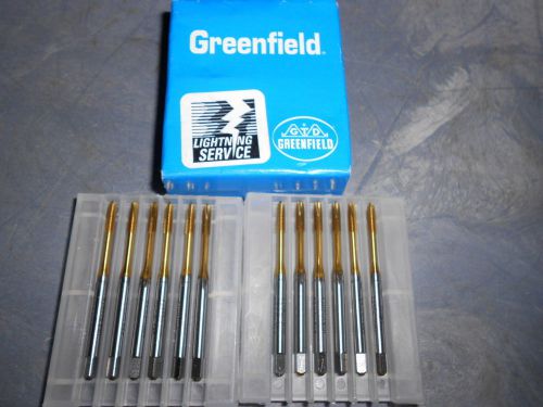 Greenfield tap &amp; die #83052 m3 x 0.50 d6 3f hss tin plug taps for sale