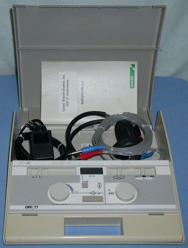 Lucas grason-stadler gsi-17 audiometer + telephonics tdh-39p headset &amp; manual for sale