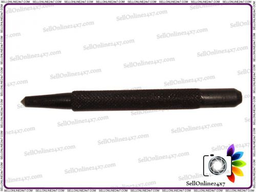 Best Quality Black Metal Center Punches, 4 Inch Length,1/8&#034; Size, In Round Shape