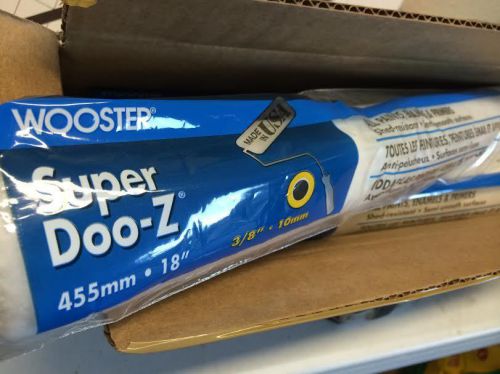 Wooster super/doo-z 18&#034;x3/8 nap roller covers-case of 6 for sale