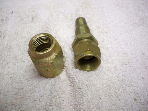 Pair-Female Flared Anchor Coupling Hydraulic Fitting-#10-37 degree