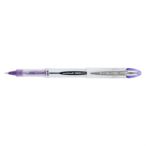 &#034;uni-ball vision elite roller ball stick water-proof pen, purple ink, bold&#034; for sale