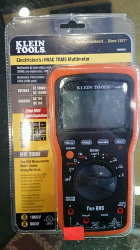 Klein multimeter mm2000 electricans /hvac trms multimeter for sale