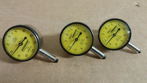 Mahr Federal miniature dial indicators 0.002mm lot of 3 Mitutoyo
