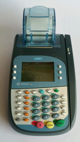 Hypercom Optimum T4100 Credit Card Machine Terminal Dual Comm Ip.