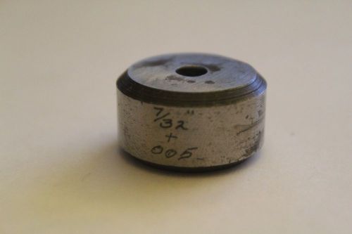 PUNCH DIE DIACRO ROPER WHITNEY .2188&#034; 7/32 ROUND PUNCH PRESS 7/32 + 005
