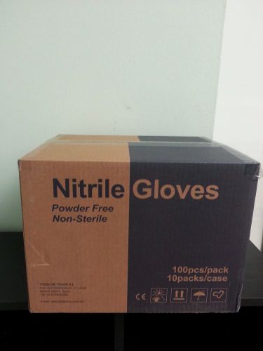 MEDIUM size 1000 pcs Medical , FDA  ,Nitrile gloves ,latex and powder free