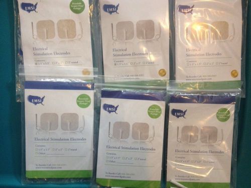 Lot Of 6 Packs 1.5&#034; Electrical Stimulation Electrodes For Tens Unit ( 16x6= 96)