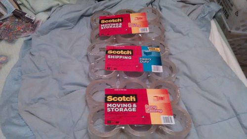 SCOTCH SHIPPING PACKAGING TAPE HEAVY DUTY-LOT OF 18 ROLL-BRAND NEW