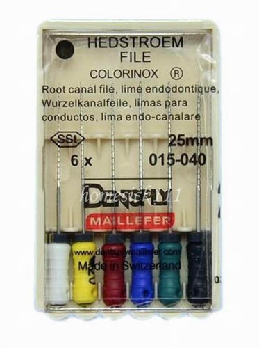 Dental HandUse HEDSTROEM FILE Root Canal File Stainless Steel 15-40#  25mm(home)