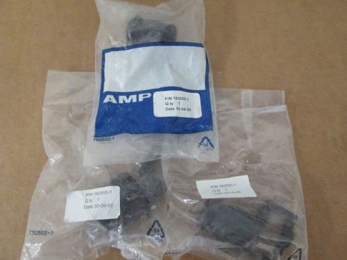 (3) te connectivity/amp 182655-1 thermoplastic circular connector clamp, size 17 for sale