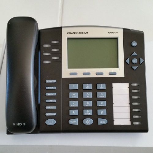 New in box grandstream gxp2120 6-line executive hd ip phone, voip phone gxp 2120 for sale