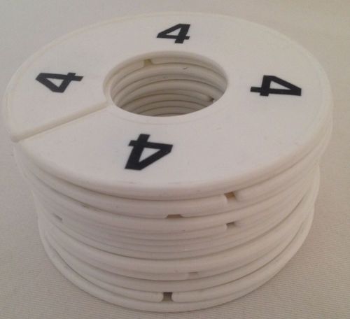 White Plastic Clothing Tag Size Markers 17 Sizes 4 - 22 Free Shipping