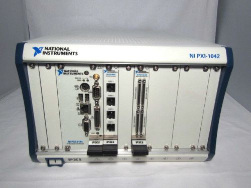 National Instruments NI PXI-1042 chassis with PXI-8184 PXI-8422 and PXI-7813R