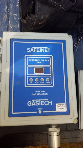 Gastech 73-1421 safetnet 100 gas monitor hydrogen sulfide detector b344604 paper for sale