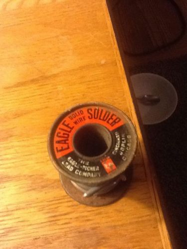 Vintage Eagle Solid Wire Solder 9.8 oz spool