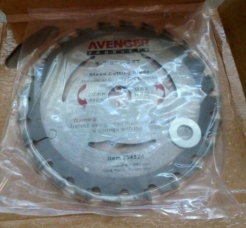 Avenger products #54924  5-3/8&#034; x 24T Steel Cutting Saw Blade new in box