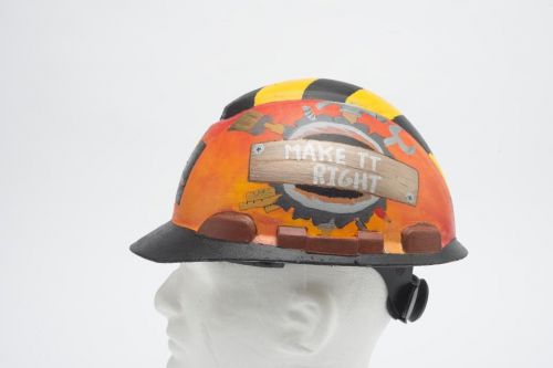 Creative Drawing on 3M H-700 Series Unvented Hard Hats - Design 24