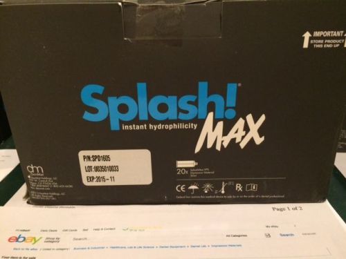 SplashMax  Impression Material-1 box (20 cartridges/box) medium viscosity