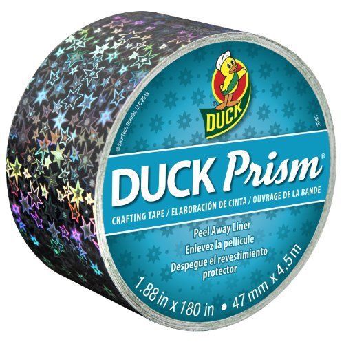 Duck Brand Prism Crafting Tape  1.88-Inch x 5-Yard Roll  Small Stars (281623)