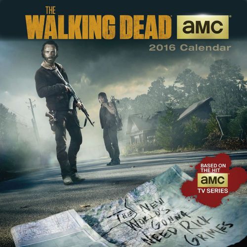 2016 WALKING DEAD Mini Wall Calendar NEW Season Rick Grimes Andrew Lincoln AMC
