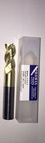 3 flute 3/4&#034; carbide end mill zrn coated 3/4x3/4x1-1/2x5 .030 rad. (spl1777) for sale