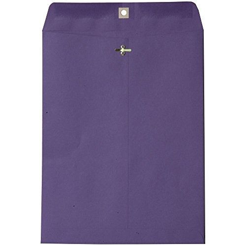 JAM Paper? Open End Catalog Clasp Paper Envelope - 10 x 13 in - Violet Purple -