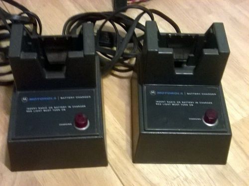 TWO MOTOROLA BATTERY CHARGERS