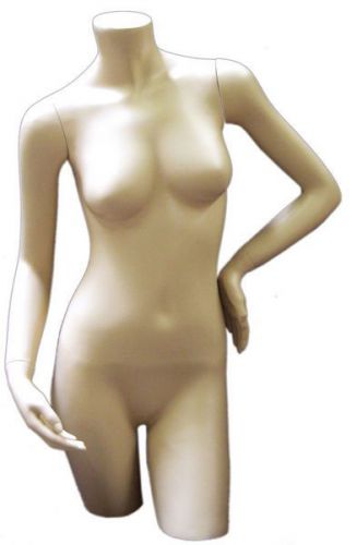 MN-137 Fleshtone Freestanding Female Torso Form with Arms