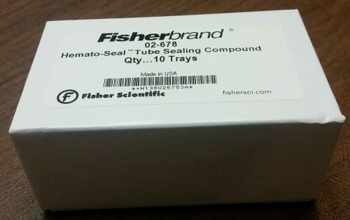 Fisherbrand™ 02-678 Hemato-Seal™ Tube Sealing Compound 10 Trays/Box Fisher #510