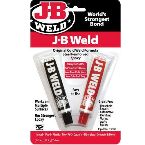 J-b jb weld adhesive epoxy 1oz tubes #8265-s for sale