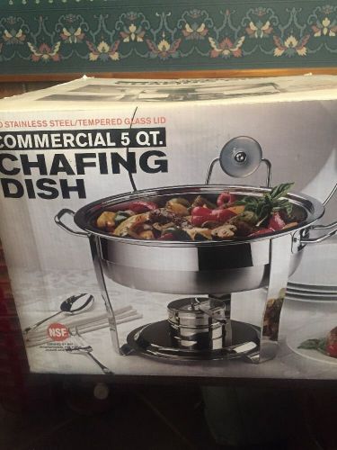 Seville Classics Commercial Chafing Dish 5 qt. 18/10 Stainless Steel