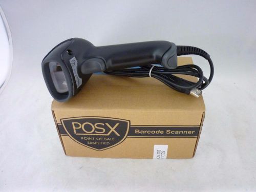 POS-X EVO Laser Wired USB Barcode Scanner Model:EVO-SG1-ALU Used