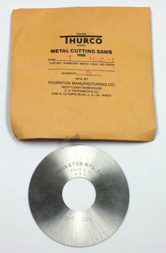 3&#034; x .023 x 1&#034; JEWELERS SLOTTING SAW TPI 24 THURCO 102-1 (PACK OF 5)