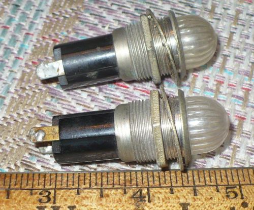 DIALCO CLEAR FACETED  INDICATORS  / STEAMPUNK LIGHT / HOTROD /  TESTED 75W 125V