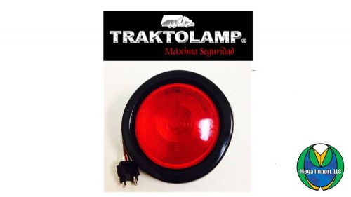 Tail light for truck, trailer, bus - 4&#034; park, turn - red lens w/bulb (12v) for sale