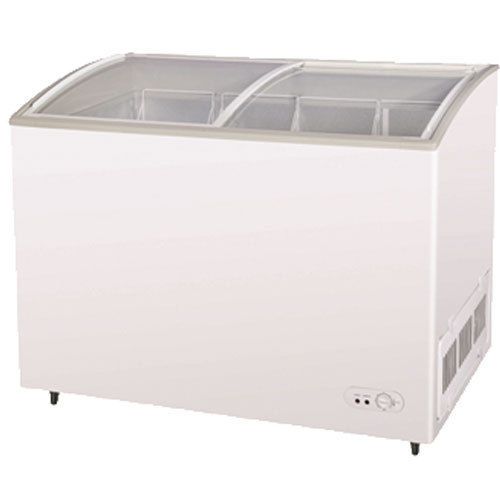 Turbo tsd-47cf horizontal spot freezer, ice cream merchandiser, curved glass lid for sale
