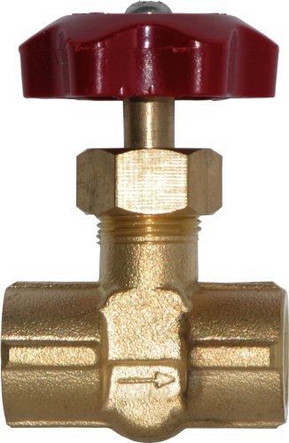 Winters SNV Series Brass Needle Valve with ABS Plastic Handle, 1/4&#034; NPT Female