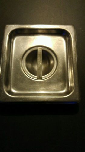 Stainless steel six pan cover lid sixth 1/6 restaurant