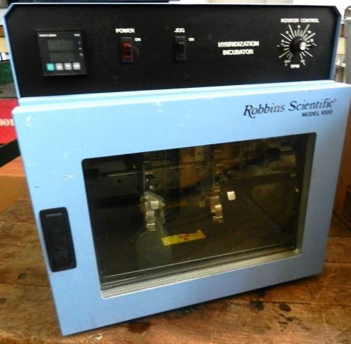 ROBBINS SCIENTIFIC 1000 HYBRIDIZATION INCUBATOR - POWERS ON- HEATS (# 869 /18)