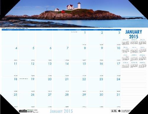 House of Doolittle Earthscapes Coastlines of the World Desk Pad Calendar 12