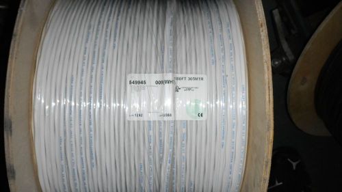 NEW 1000&#039; BELDEN RG59W/18G2C SIAMESE WHITE CABLE 549945