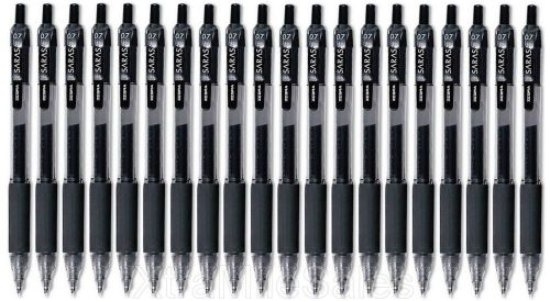 20 Zebra SARASA Black Ink Gel Retractable Pens Medium Point (.7mm) 2 Packs of 10