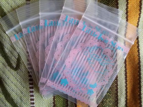 ** little twin stars mini resealable plastic bags 5pcs