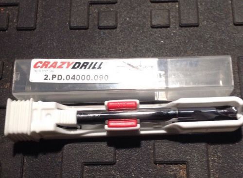 MIKRON TOOL CARBIDE CRAZY DRILL 2.PD.04000.090 4MM X 2.52&#034; PILOT DRILL