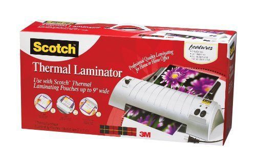 Scotch Thermal Laminator Combo Pack, Includes 20 Laminating Pouches, 9 Inches x